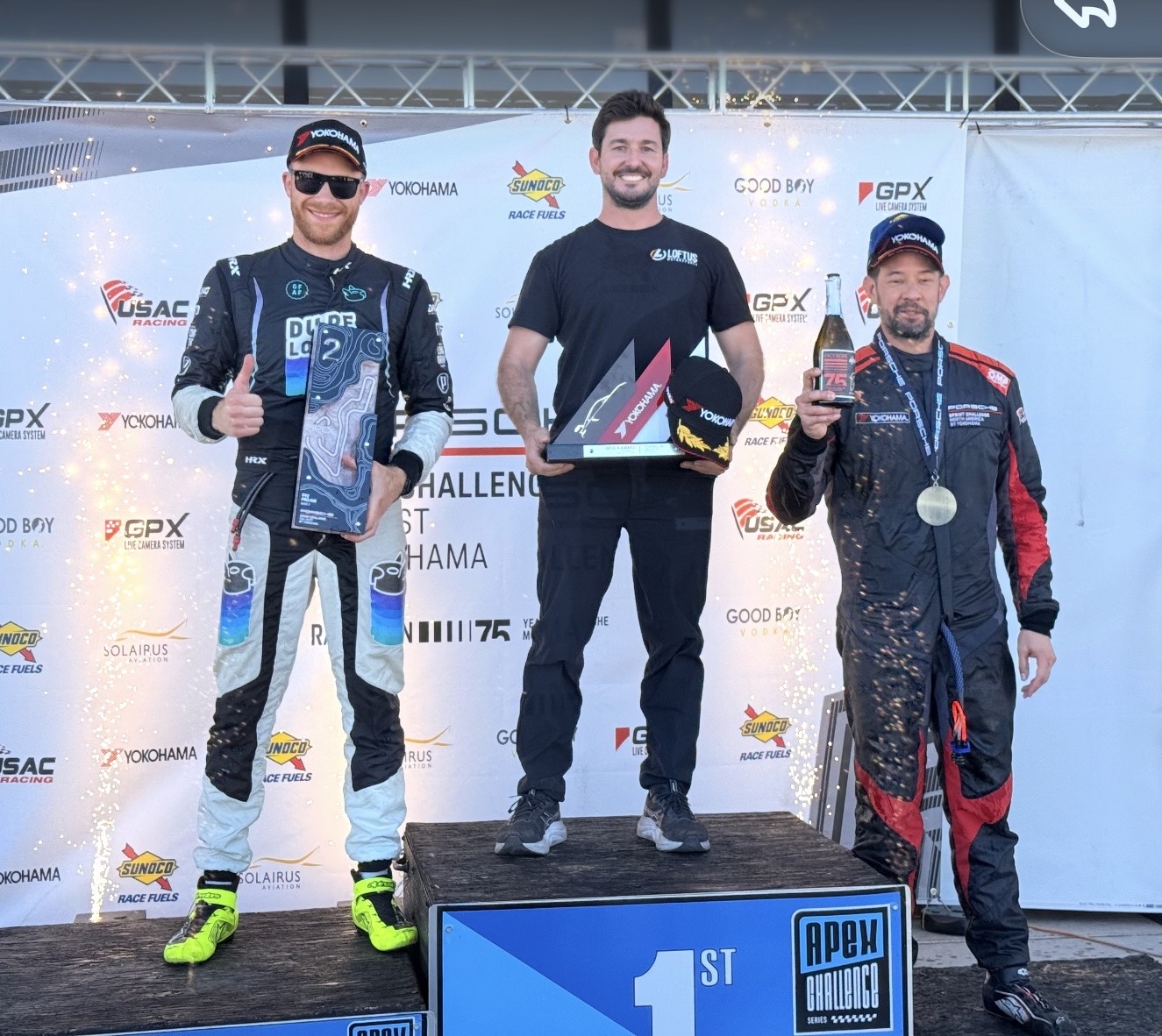 Loftus Motorsports podium celebration